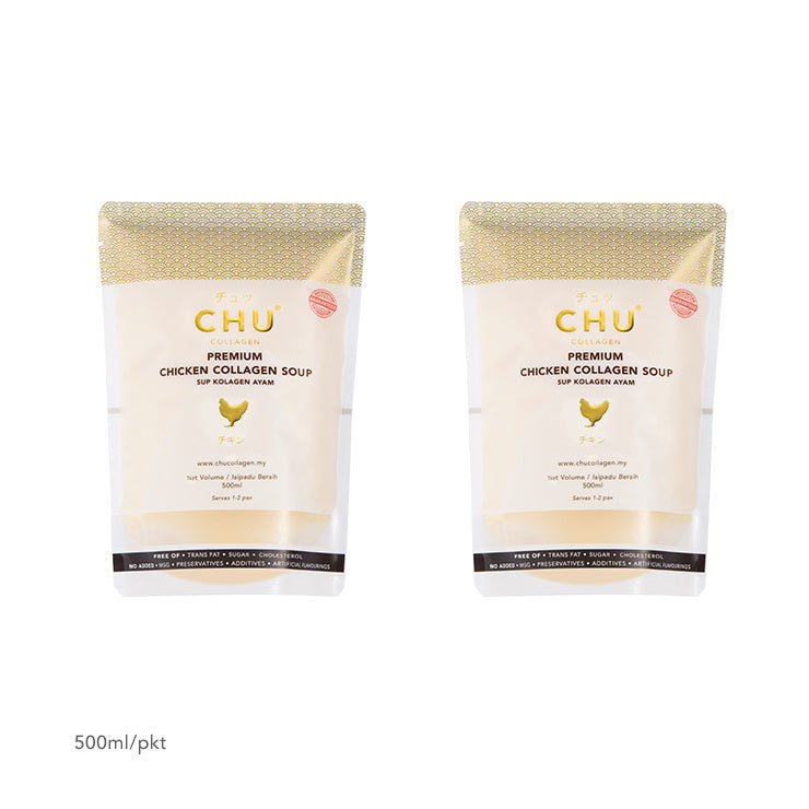 CHU Chicken Collagen Soup Malaysia Packaging 1-Litre (2x500ml)